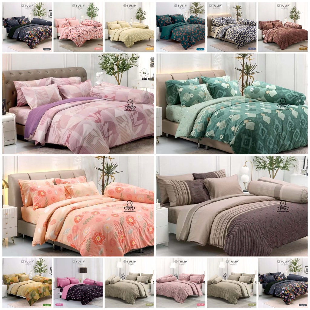 Tulip Delight ชุดผ้าปูที่นอน 3.5/5/6 ฟุต (ไม่รวมผ้านวม) พิมพ์ลาย Printed Collection P.3 DL117-DL132