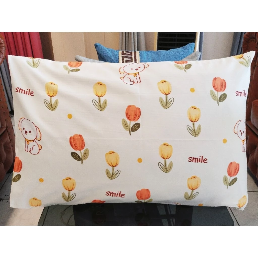 ปลอกหมอนหนุนลายน่ารักๆ มินิมอล ใบใหญ่ ผ้า นุ่มผ้า cotton super soft thumbnail 4