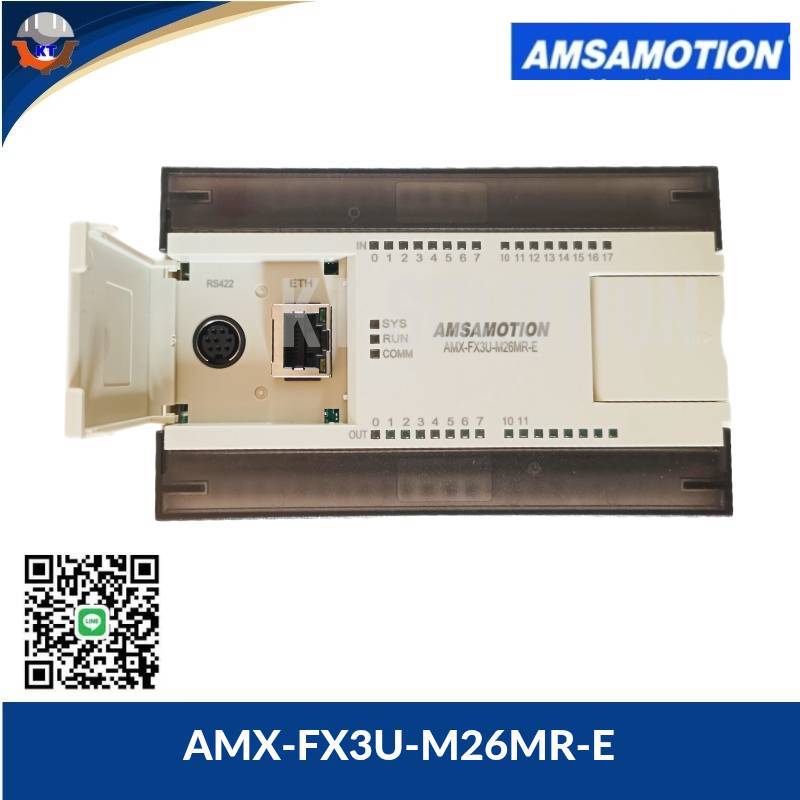 PLC AMSAMOTION AMX-FX3U-M26MR-E ,,24VDC 26IO Relay Output
