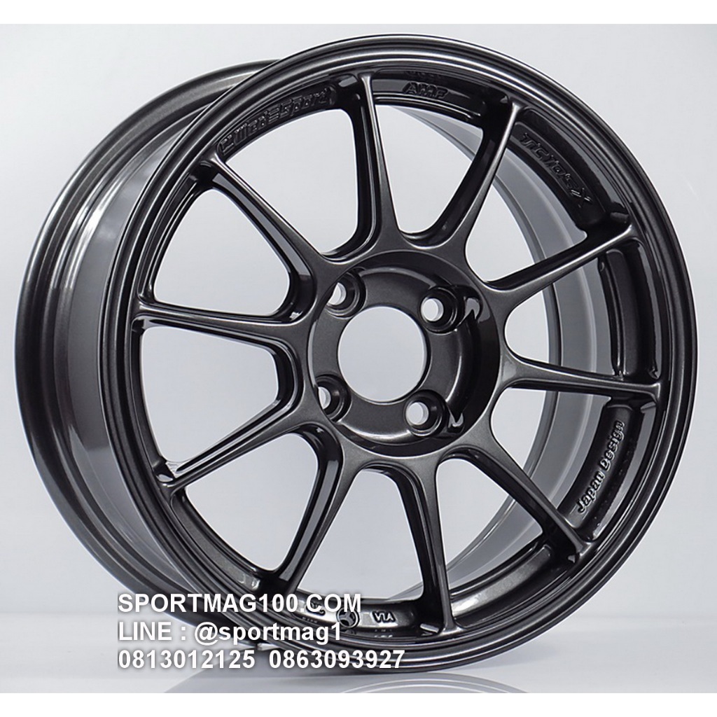 ล้อแม็กซ์ AOW TC105X ขอบ16นิ้ว 4รู100 สีดาร์คกัน กว้าง7นิ้ว Offset36 [22539]