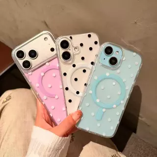 เคสชาร์จได้ รุ่น 17 17pro 17proMax ลายจุด i16 16proMax i15 15proMax 15plus 14plus i11 i13 13proMax i14 14proMax