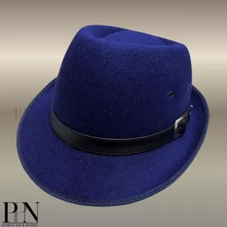หมวกผู้ชาย Fedora ปีกสั้น ลุคสุภาพ ใส่ทำงาน/เที่ยว เท่ วินเทจ ปรับขนาดได้