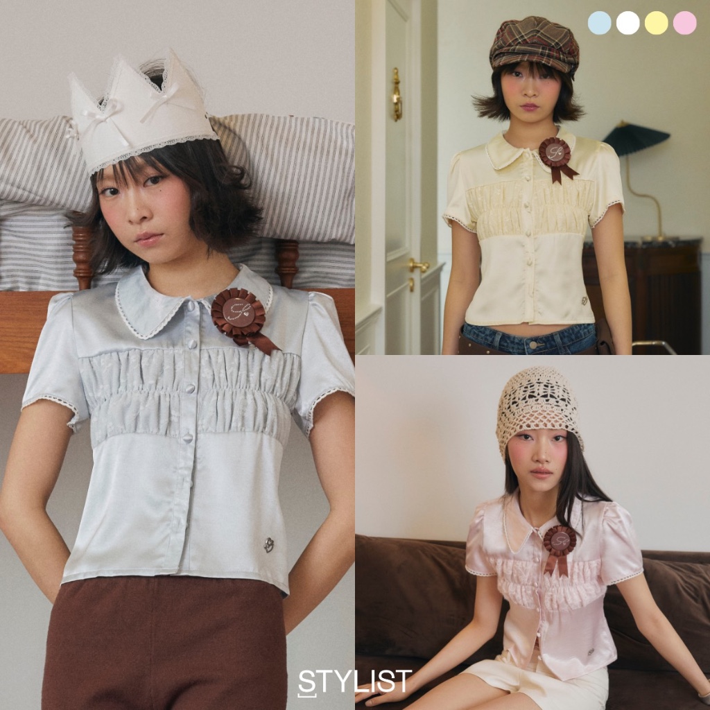 STYLIST - Twisty Blouses-006 เสื้อคอปกกระดุม