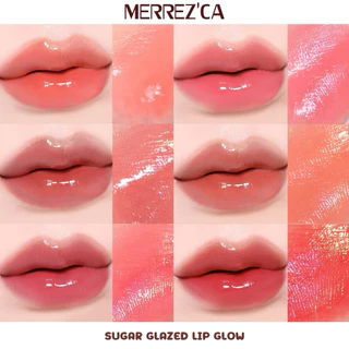 [ ซอง ] Merrez'Ca Sugar Glazed Lip Glow เมอเรซก้า ชูก้า เกรซ ลิป โกลว์ พลัสความวิ๊ง เหมือนปากกระจก ขนาด 2 มิลลิลิตร