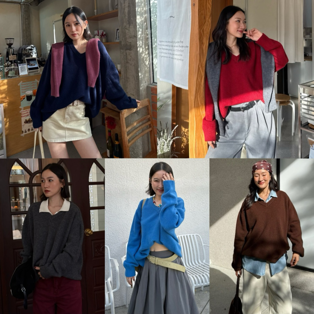 418 knockknock - V NECK SWEATER