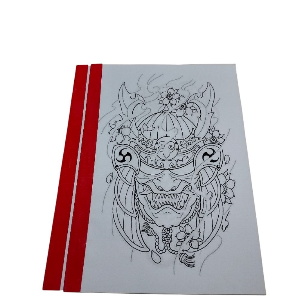 แบบสักลายคาบูกิ 20 แผ่น คละแบบพร้อมเข้าเล่ม