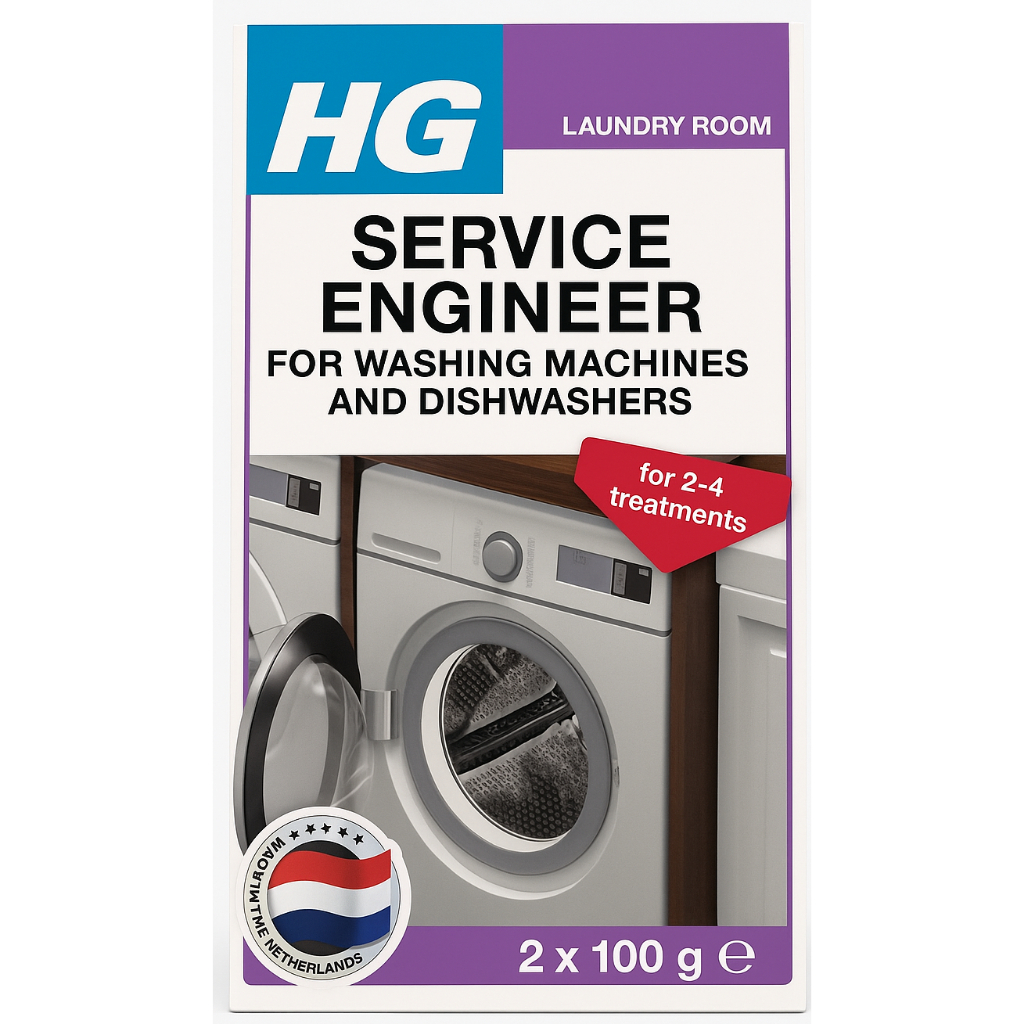 HG น้ำยาทำความสะอาดเครื่องซักผ้า 200 กรัม เอชจี เซอร์วิส เอ็นจิเนียร์ HG deep clean and service