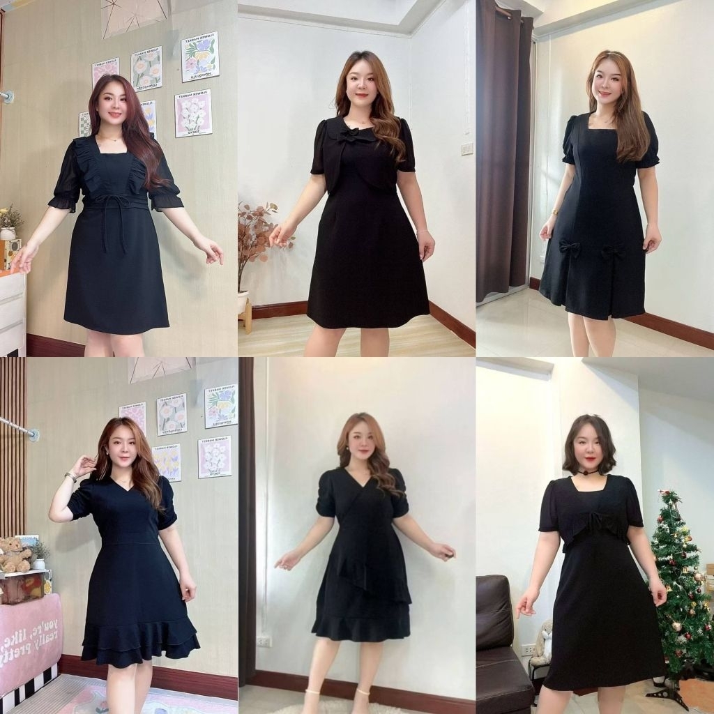 ชุดเดรสทูโทน เหมาะสำหรับใส่ทำงาน และงานพิธีต่างๆ  งานผ้ายืดวูลเวฟ(สีดำ)  แต่งน้องโบว์สวยๆผ้าไหมอิตาลี) ผ้านิ่มใส่สบายค่ะ