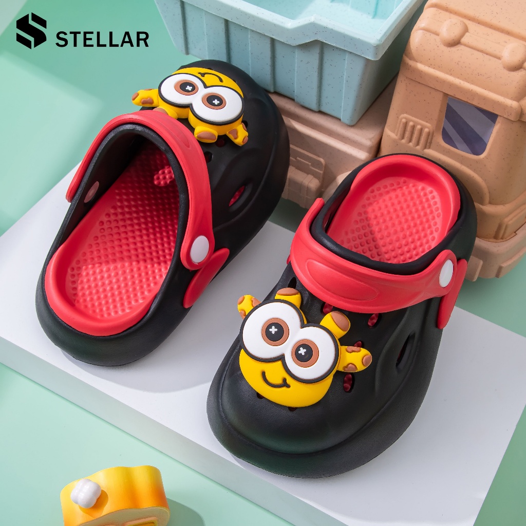 STELLAR รองเท้าแตะเด็กฤดูร้อนรองเท้าแตะหัวปิดลายการ์ตูนกวาง น่ารักพื้นนิ่มกันลื่น เด็กชายเด็กหญิง - รูปที่ 7