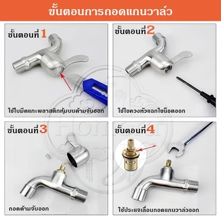 💧แกนวาล์วก๊อกน้ํา, วาล์วสแตนเลส, วาล์วก๊อกน้ํา, แกนวาล์วทองเหลือง, อุปกรณ์เสริมก๊อกน้ําสากล