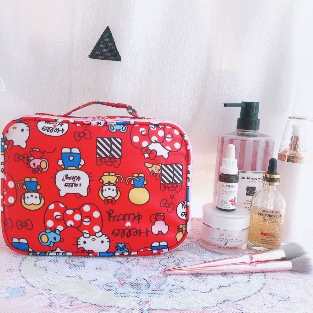 พร้อมส่ง จากไทย! กระเป๋าเครื่องสำอางกันน้ำ ลายการ์ตูน แบบใหม่ รุ่นพรีเมียม ใบใหญ่จุของเยอะ กระเป๋าใส่ของใช้ในห้องน้ำ