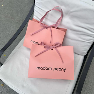 ถุงของขวัญสำหรับกระเป๋าสตางค์ พร้อมริบบิ้นผูกกลาง แบรนด์ madam peony