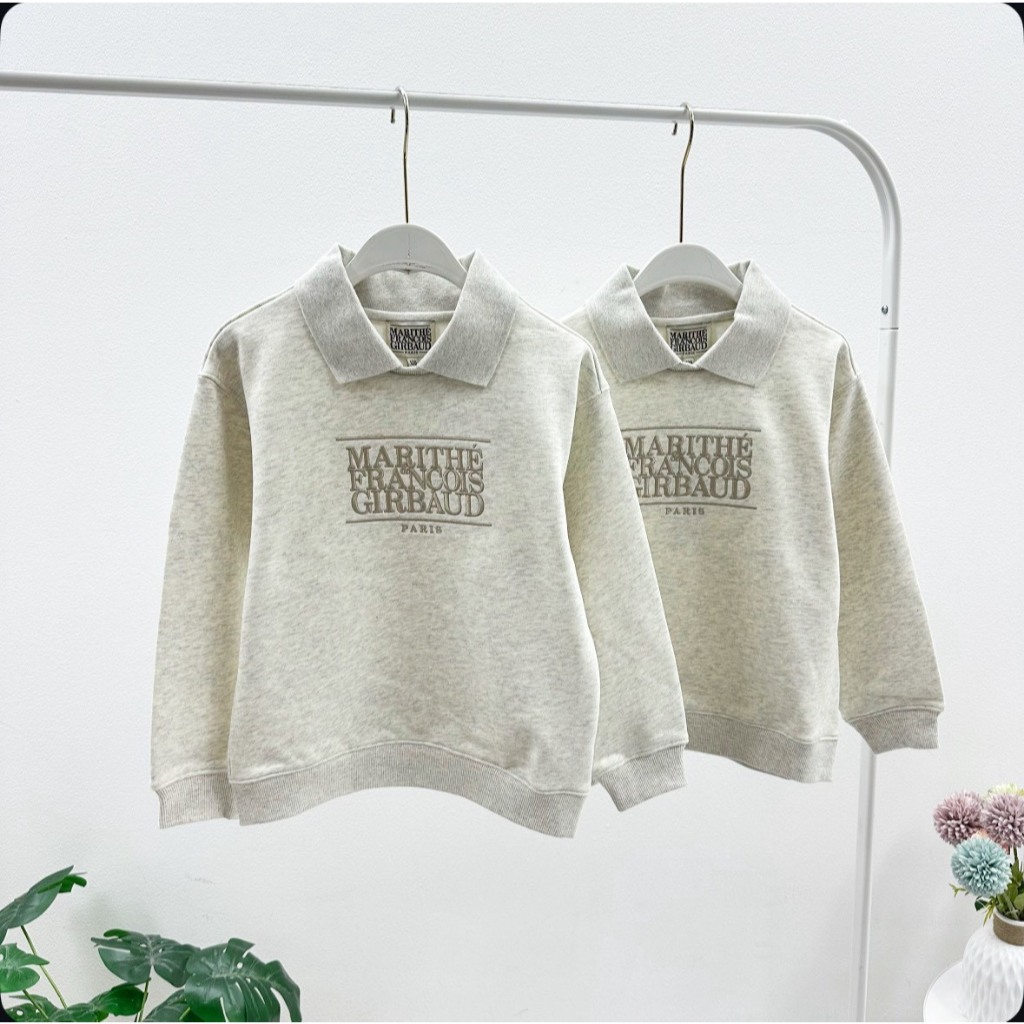 KIDS CLASSIC LOGO COLLAR SWEATSHIRT