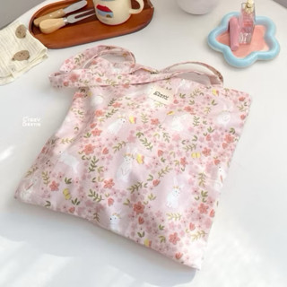 Crazy Bestie🍒กระเป๋าผ้าสะพายไหล่•มีซิป (CB18)