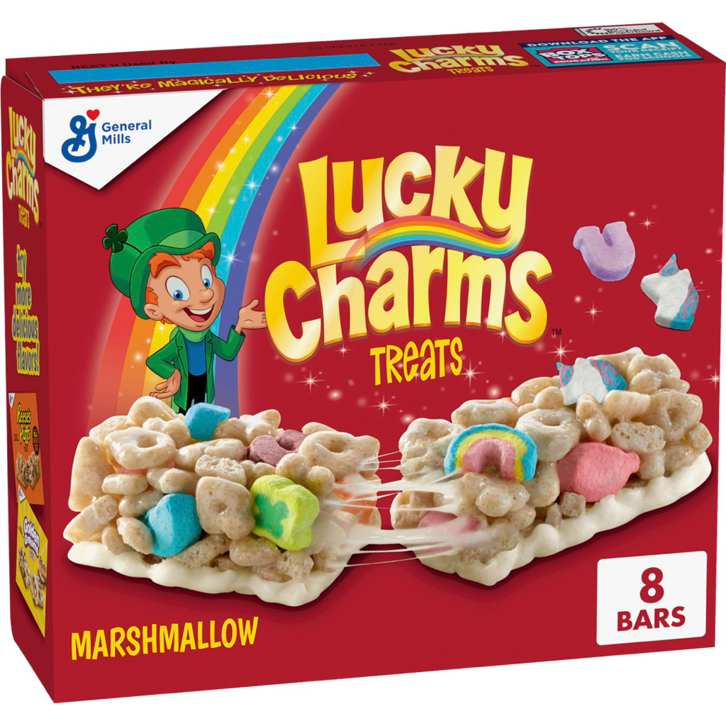 East Lucky charms treats marshmallows cereal bars8 ซีเรียลบาร์ จากอเมริกา🇺🇸