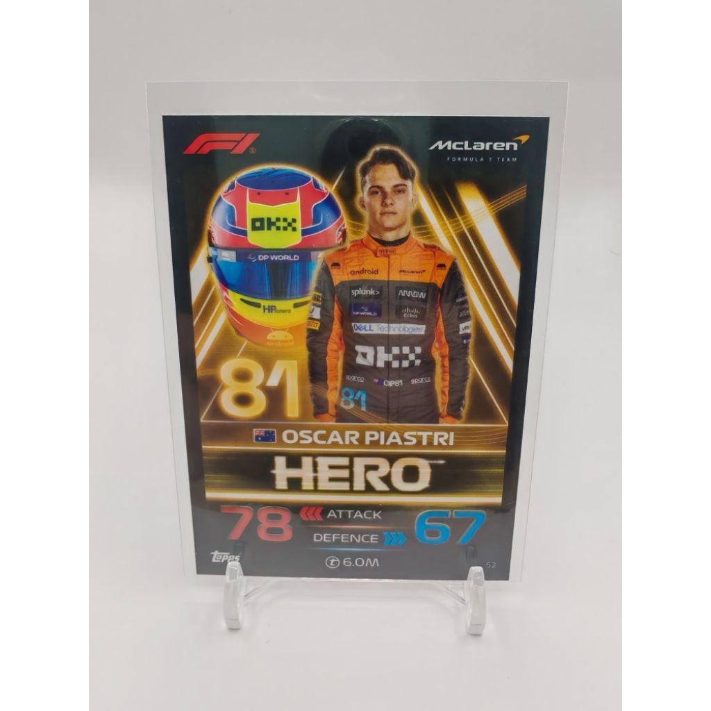 การ์ด f1 2023 topps turbo attax hero