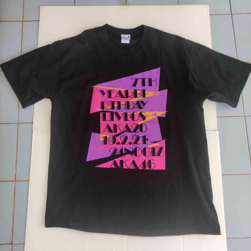 Nogizaka46 T-Shirt "Nogizaka46 7th YEAR BIRTHDAY LIVE / ~ Nanase Nishino Graduation Concert ~" มือ2 