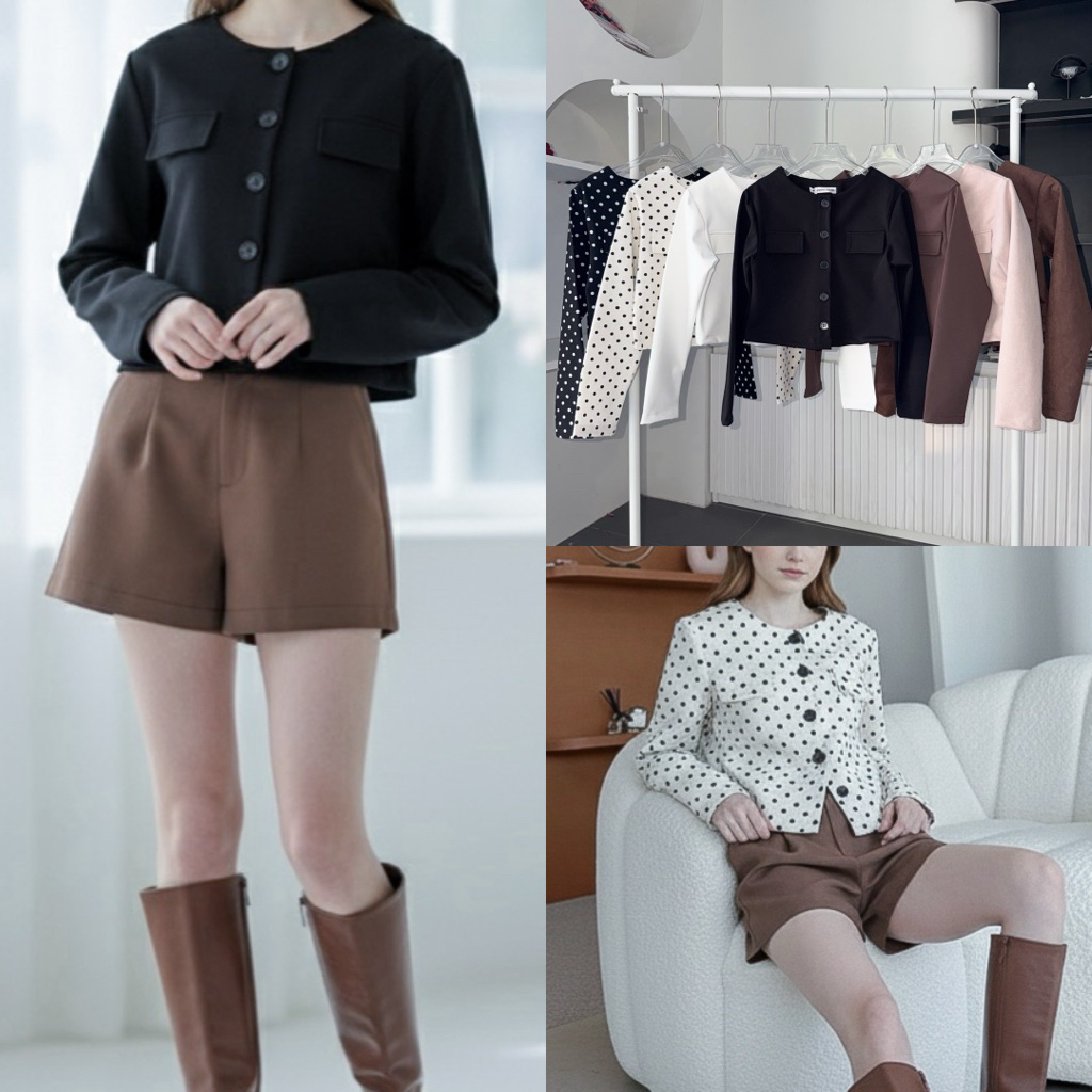 ดัชเชส  เสื้อครอปเบเซอร์ มีให้เลือก3ไซต์