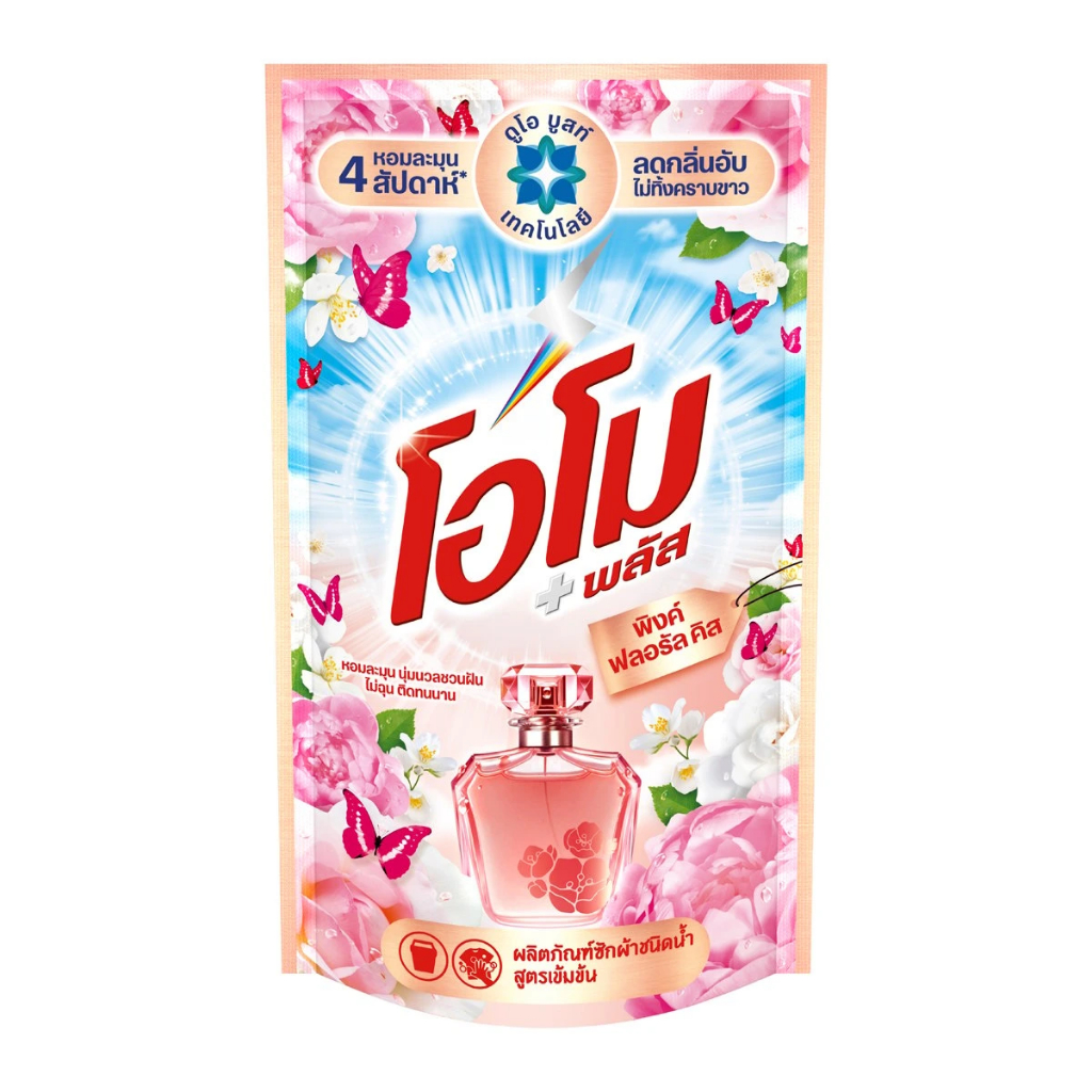 Omo Plus Pink Floral Kiss Refill 615ml