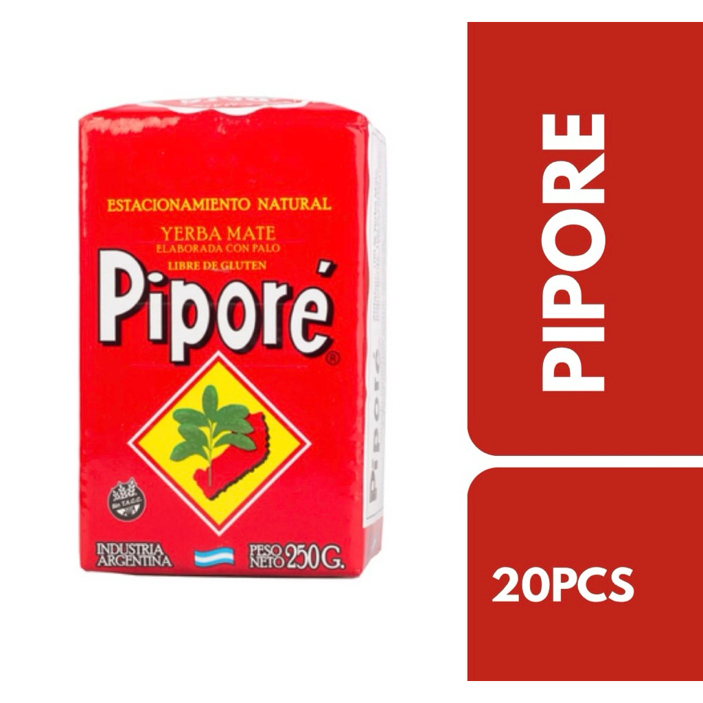 Pipore Yerba Mate 1 Carton (250g*20 ชิ้น) ++ ปีโปเร้ ชาเยอร์บ้าจากอาเจนติน่า 1ลัง (250g*20Pcs)