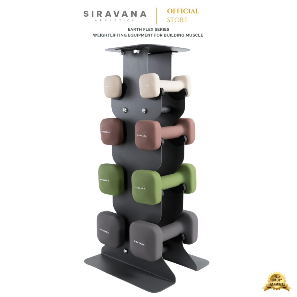 SIRAVANA DUMBBELLS ดัมเบลออกกำลังกายเพิ่มกล้ามเนื้อสัดส่วนร่างกาย รุ่น EARTH FLEX 1kg 2kg 3kg 4kg