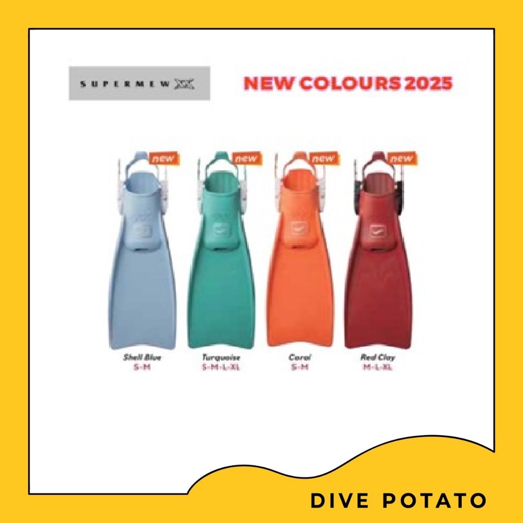 Gull Supermew XX Fin for Scuba Diving New Colour 2025