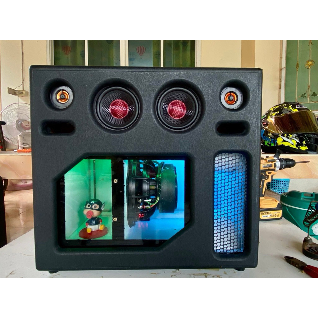 ลำโพงบลูทูธ 8 นิ้ว กระแทกข้าง