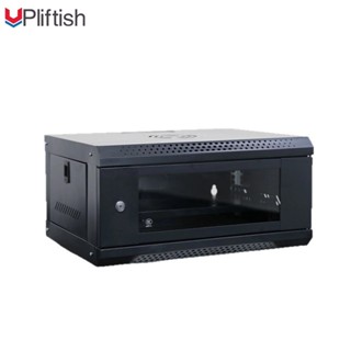 Upliftish แผงแร็คตู้เซิร์ฟเวอร์เครือข่ายติดผนัง 4/6U สีดำ พร…