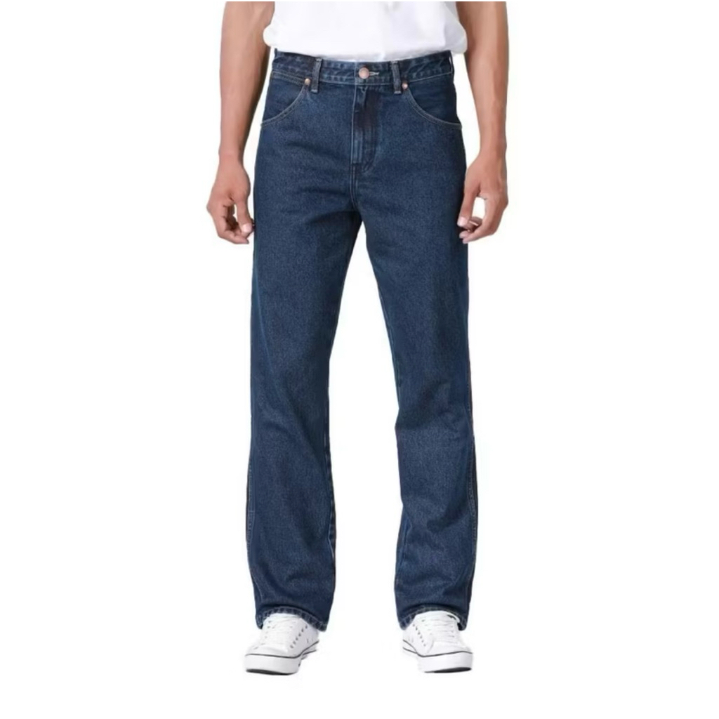 WRANGLER กางเกงยีนส์ผู้ชาย เอวกลาง ทรงตรง รุ่น WR S326MMWZF03 สียีนส์อ่อน