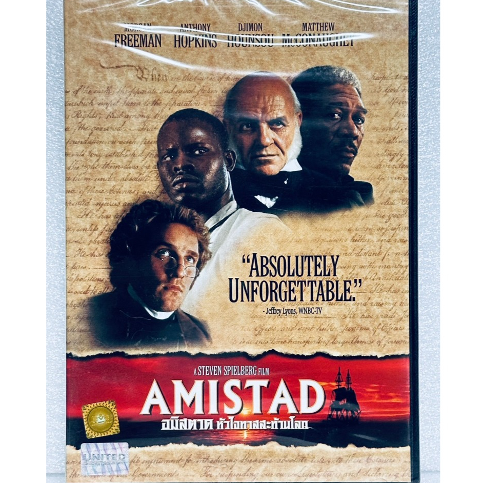 DVD : Amistad (1997) อมิสตาด หัวใจทาสสะท้านโลก "Morgan Freeman, Anthony Hopkins, Mathew McConaughey"