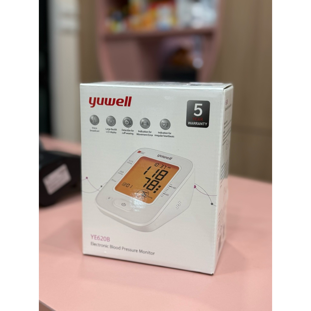 เครื่องวัดความดันโลหิตด้วยตัวเอง Yuwell (YE620B)