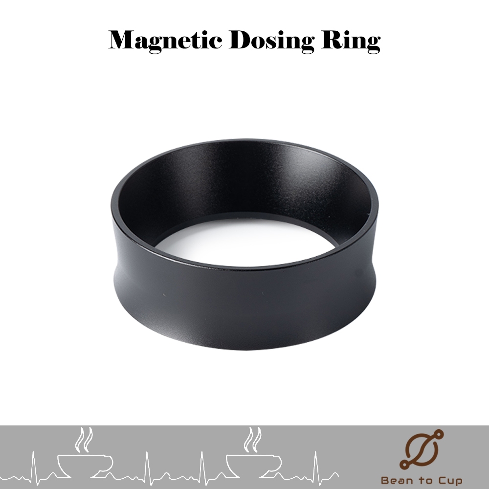 Magnetic Dosing Ring Tall 58mm //  แหวรรองผงกาแฟทรงสูงขนาด 58mm สีดำ