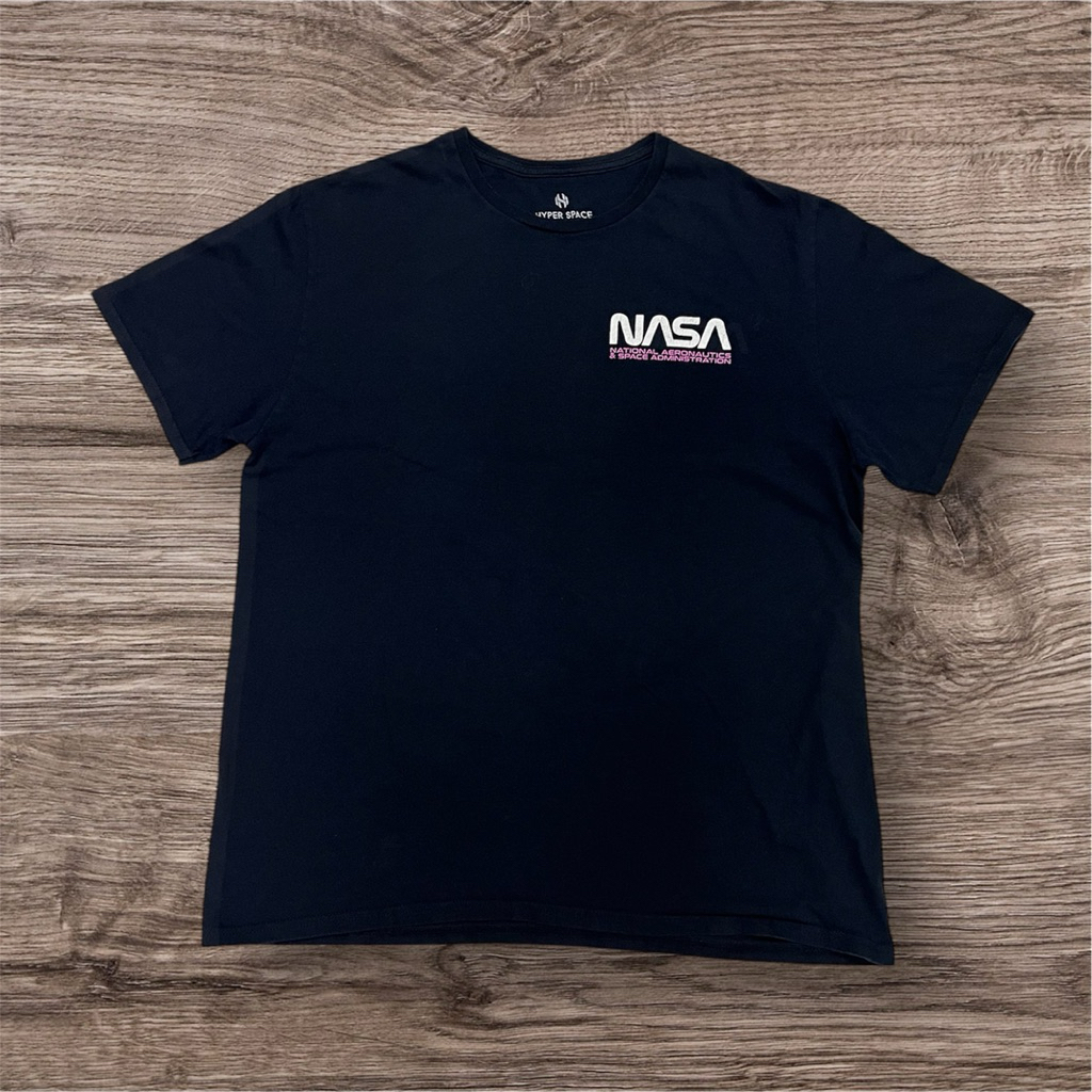 เสื้อยืดแบรนด์ Hyper Space NASA ลายหน้าหลังสวยมาก แท้💯