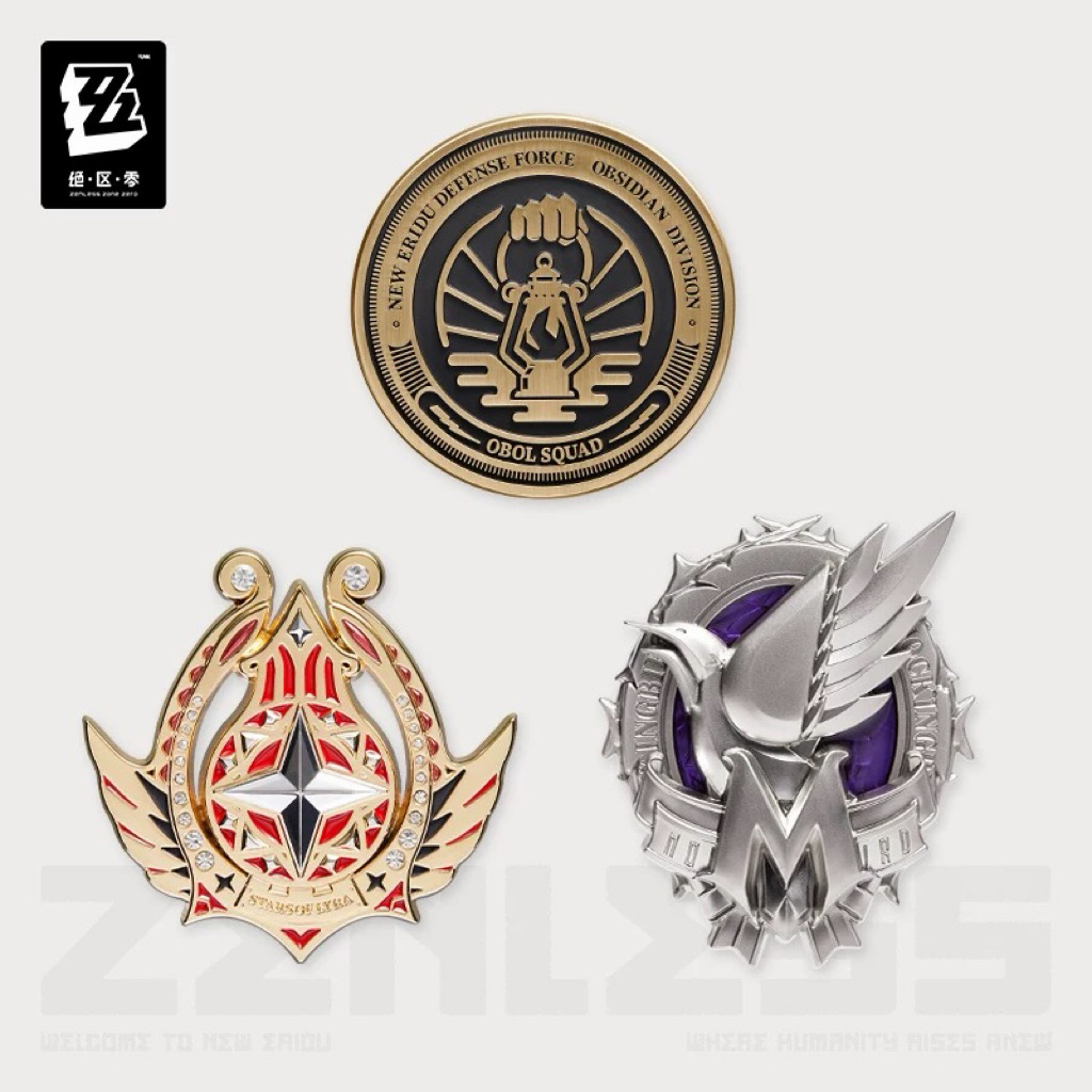 [พร้อมส่ง] Official แท้ เข็มกลัดโลหะ Metallic Badge ZZZ Zenless Zone Zero Mihoyo