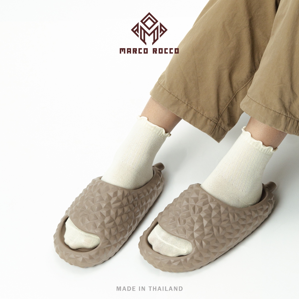Marco Rocco รองเท้าเพื่อสุขภาพแบบทุเรียน EVA นุ่มใส่สบายเท้า กันลื่น รองเท้าแตะแฟชั่นผู้หญิง MR8030 - รูปที่ 2