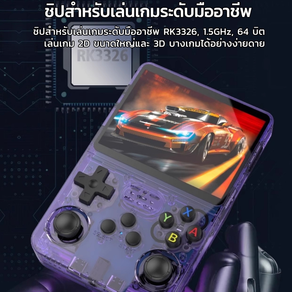 【รับประกัน 1 ปี】เครื่องเกมพกพา R36S หน้าจอ IPS 35 นิ้ว ระบบ Linux 128GB แบตอึด Retro พร้อมส่ง รับประกัน ของขวัญ - รูปที่ 4