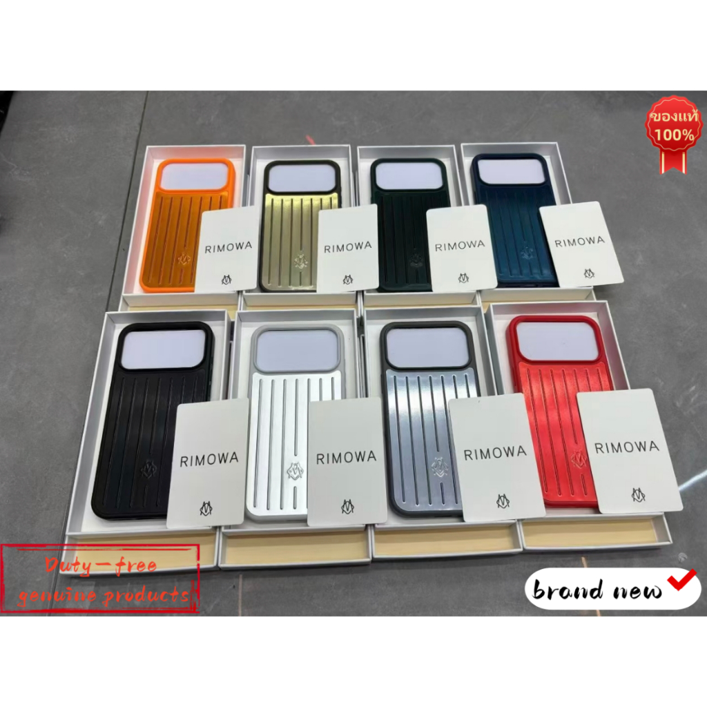 RIMOWA เคสไอโฟนอลูมิเนียม สีดำ สำหรับ iPhone 17 Pro Max 📱 ของแท้100% ใหม่พร้อมกล่อง ราคาไม่มีภาษี‼️ 