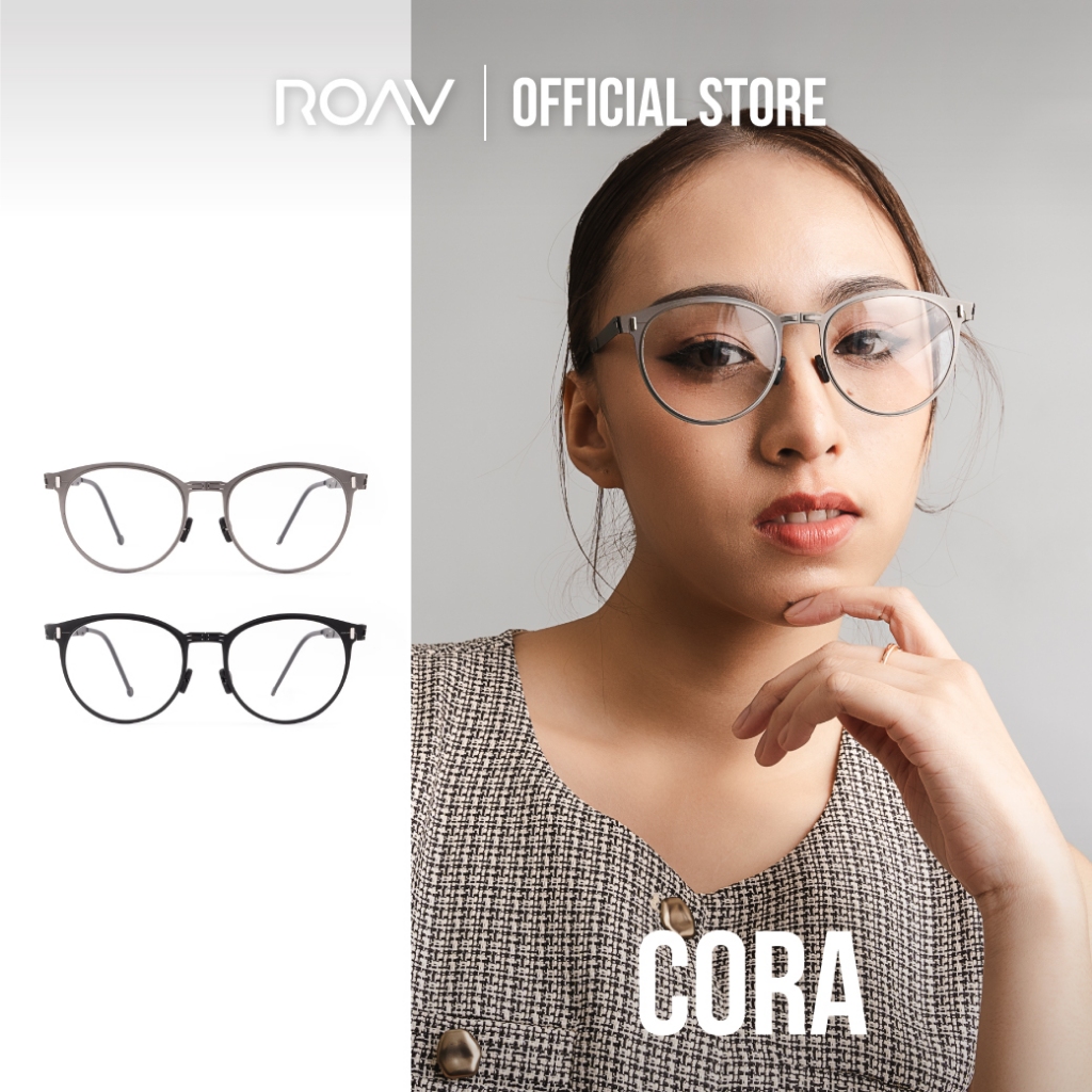 แว่นพับได้ ROAV รุ่น CORA *OPTICAL (กรอบแว่นสายตาพับได้)