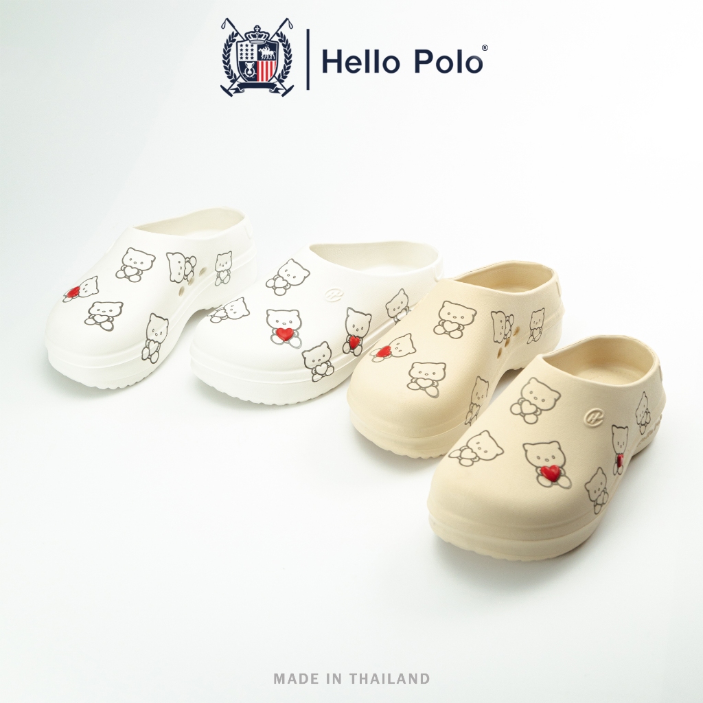 Hello Polo รองเท้าแตะผู้หญิง รองเท้าแมวน่ารัก อ่อนนุ่ม EVA พื้นหนา กันลื่นและทนทาน ลำลอง สะดวกสบายทุกฤดู รุ่น HP8009A