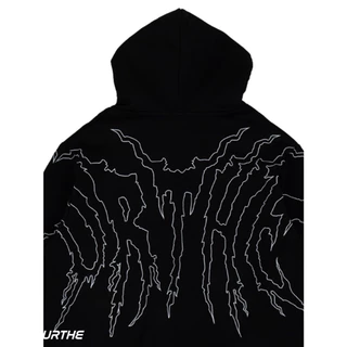 URTHE - เสื้อฮู้ดดี้ Oversize รุ่น SHARK PUNK