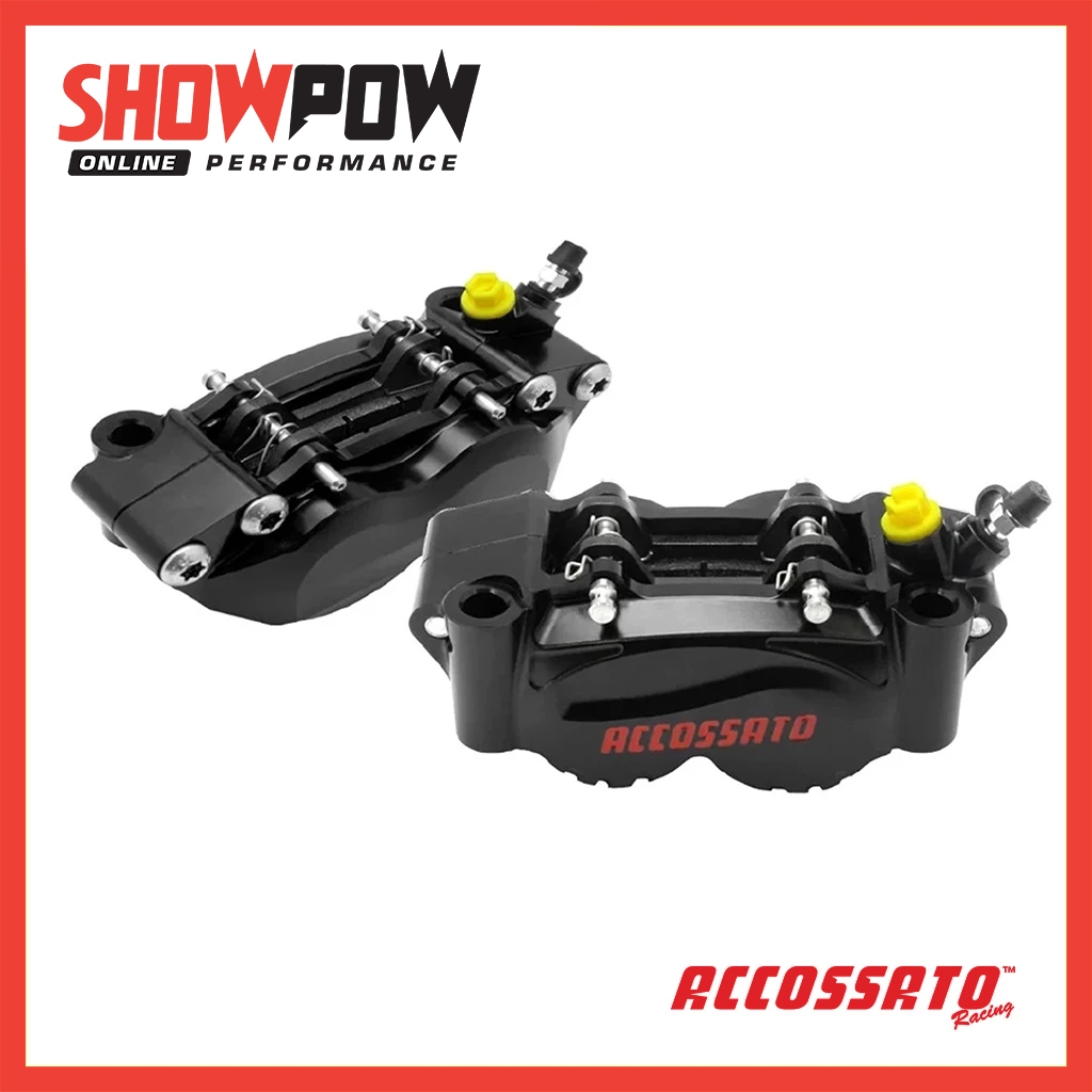 (พร้อมส่ง!) ปั้ม Accossato Radial Brake 4P Caliper Billet CNC 100mm PZ011N-DX-ST & PZ011N-SX-ST