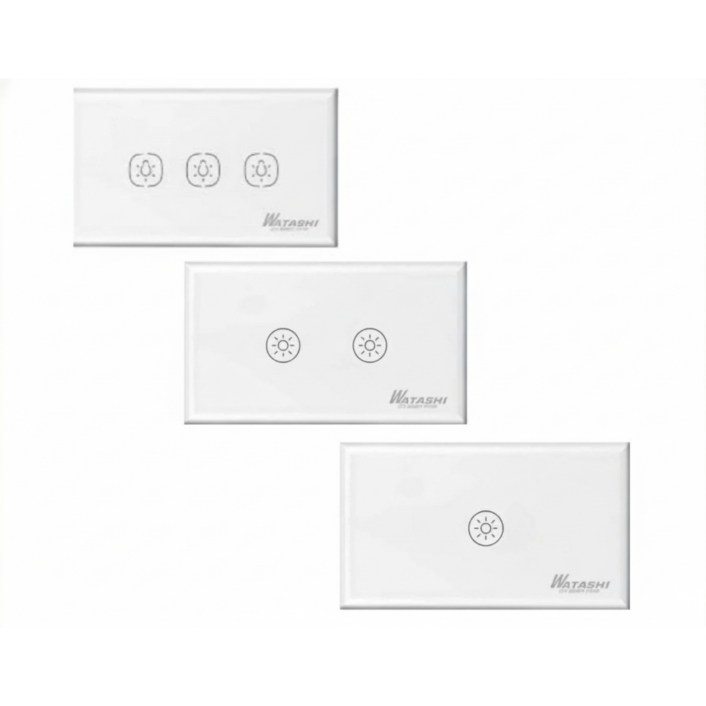 🔥 ของแท้ 100% ประกันศูนย์ไทย 1 ปี 🔥 WATASHI Switch Smart Touch 2 Way รุ่น WIOT5008ZS สวิตช์ไฟอัจฉริย