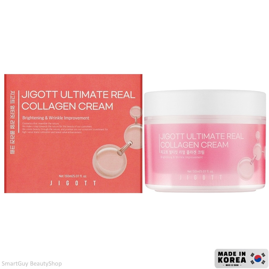 ครีมคอลลาเจนบำรุงผิวหน้าสูตรพิเศษของแท้จากเกาหลี JIGOTT Ultimate Real Collagen Cream 150ml