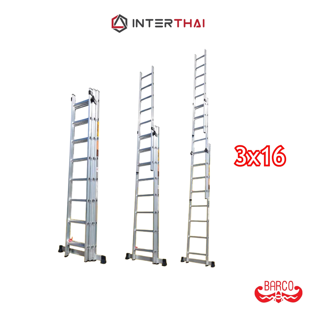 BARCO บันไดพาดเลื่อน ตัว Y 3x16 11.20 ม.