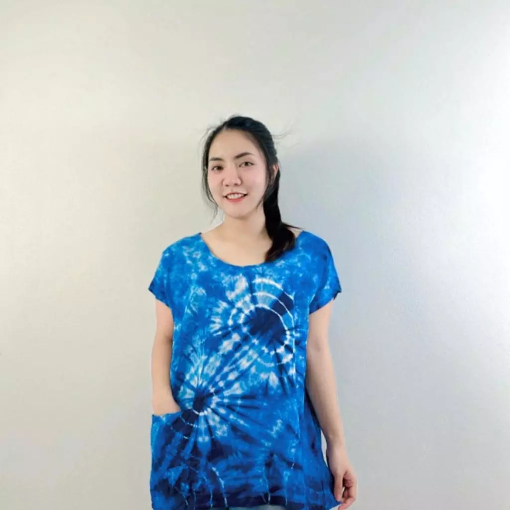 เสื้อมัดย้อมแขนล้ำ ผ้าคอตตอน thumbnail 9