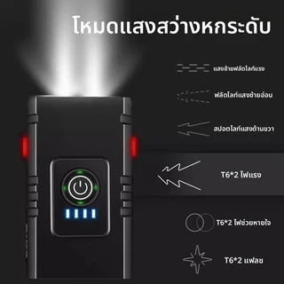 【กันน้ำ】ไฟจักรยานหน้าหลัง ไฟจักรยาน USB LED ชุดแบบชาร์จไฟได้ สําหรับจักรยานเสือภูเขา ไฟฉายขี่จักรยานอุ