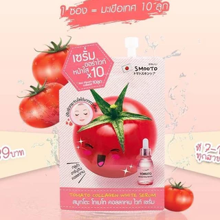 ขายส่ง[กล่อง x6ซอง] สมูทโตะ โทเมโท คอลลาเจน ไวท์ เซรั่ม Smooto Tomato Collagen White Serum 10 กรัม
