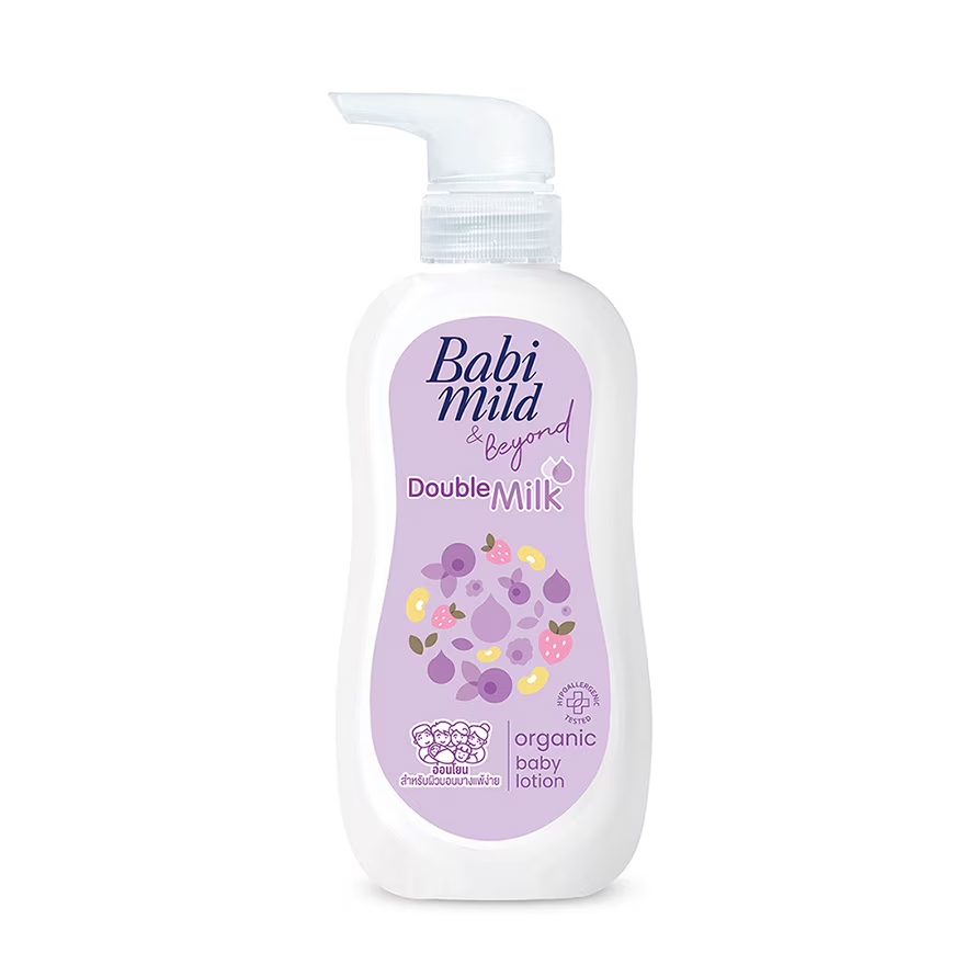 เบบี้มายด์ โลชั่น ดับเบิ้ลมิลค์ โปรตีน พลัส 350 มล. x2 / Babi Mild Double Milk Lotion 350ml x2