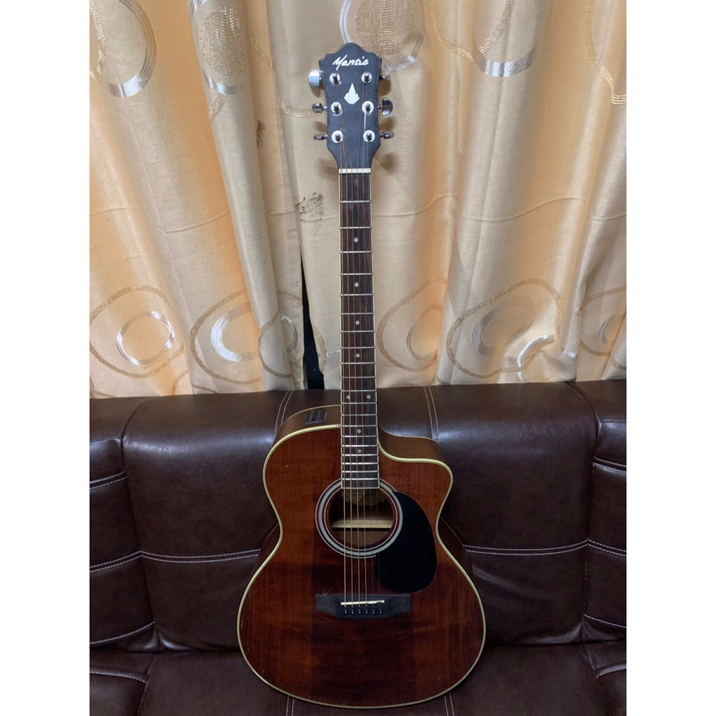 กีตาร์โปร่งไฟฟ้า Mantic GA-10sce topsolid