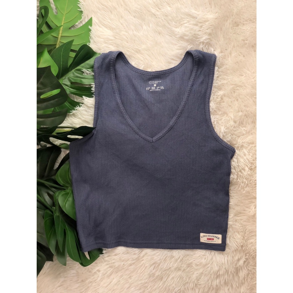 เสื้อกล้ามครอปผ้าร่อง Primark รุ่น J40